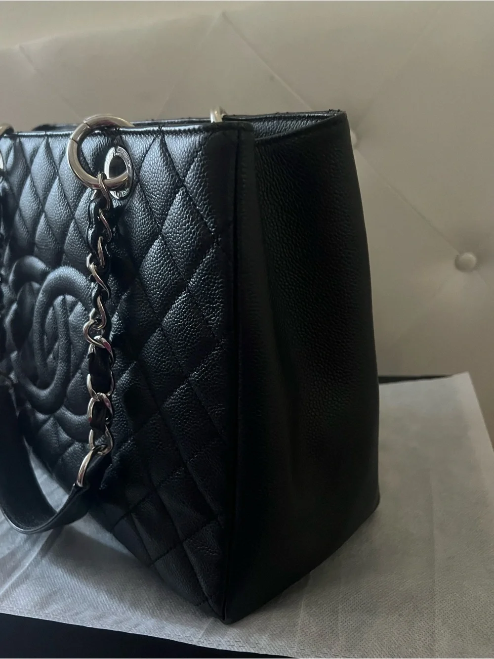 Chanel Caviar GST Silver Hardware Tote